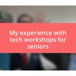 My experience with tech workshops for seniors